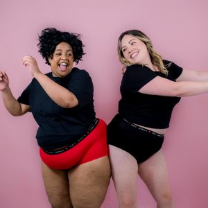 Two of the Hey Girls team in Period Pants
